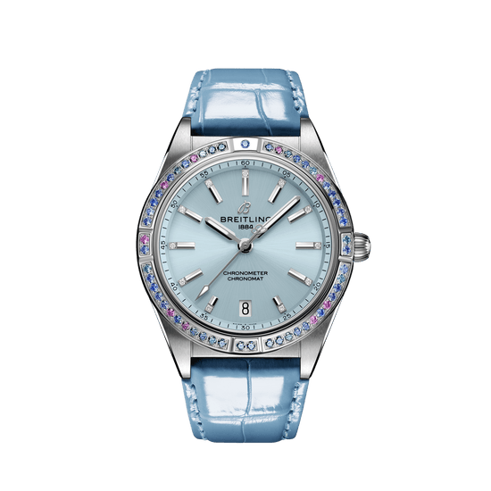 Breitling Replica Watch Chronomat Automatic 36 South Sea, Stainless Steel, 18k White Gold, Diamonds and Gem, G10380611C1P1