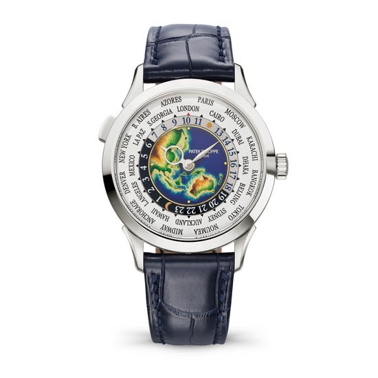 Patek Philippe Replica Watch Complication World Time Rare Handcrafts, 18k White Gold, 38,5mm, 5231G-001