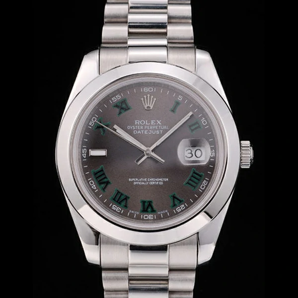 Rolex DateJust Grey Dial Stainless Steel Strap new58928