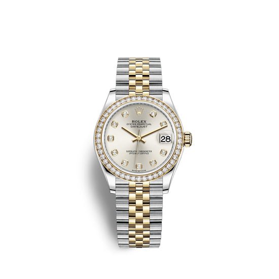 Rolex Replica Watch Datejust 31, Oystersteel, 18kt Yellow Gold and diamonds, 278383RBR-0020