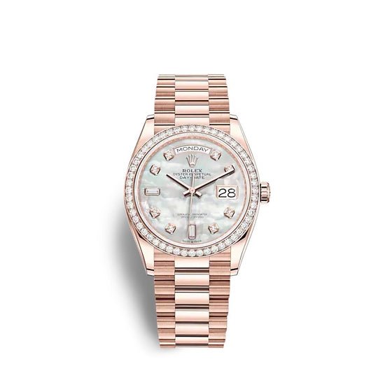 Rolex Replica Watch Day-Date 36 Everose gold 128345RBR-0028