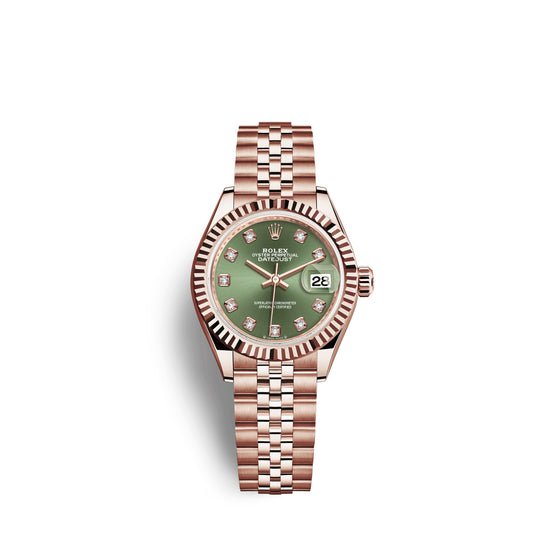 Rolex Replica Watch Lady-Datejust 28, 18k Everose Gold, 279175-0013