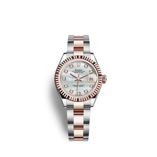 Rolex Replica Watch Lady-Datejust 28, Oystersteel and 18k Everose Gold, 279171-0014