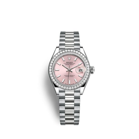 Rolex Replica Watch Lady-Datejust 28mm, 18k White Gold, 279139rbr-0004
