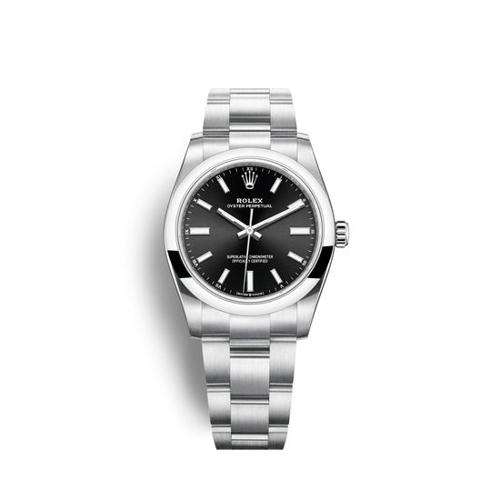 Rolex Replica Watch Oyster Perpetual No Date, Stainless Steel, 34mm, 124200-0002